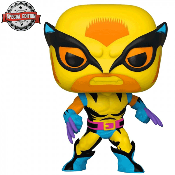 FUNKO POP! - MARVEL - Blacklight Wolverine #802 Special Edition mit Tee Größe S